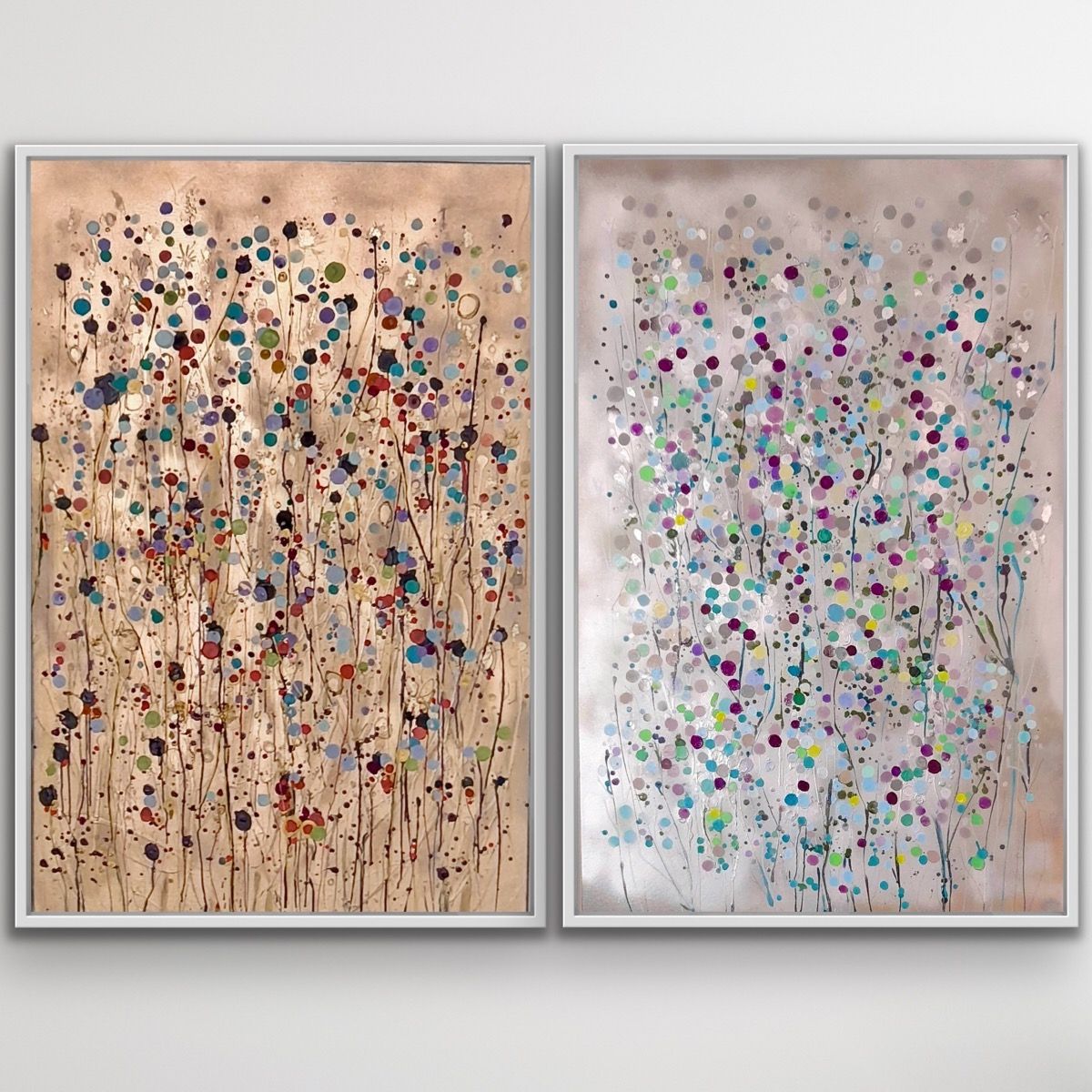 Gold and Silver Splatter by Catherine Ruth Church