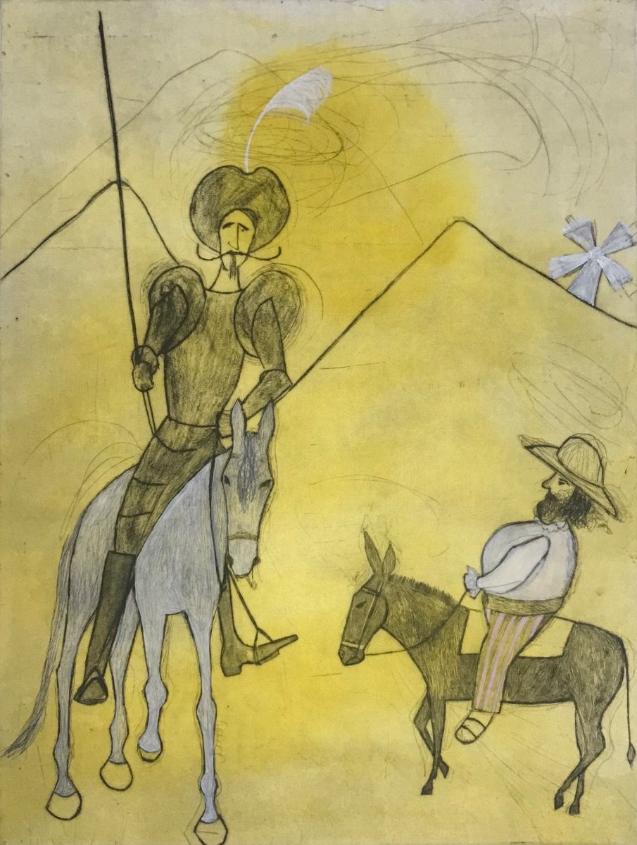 Don Quixote And Sancho Panza by Kate Boxer