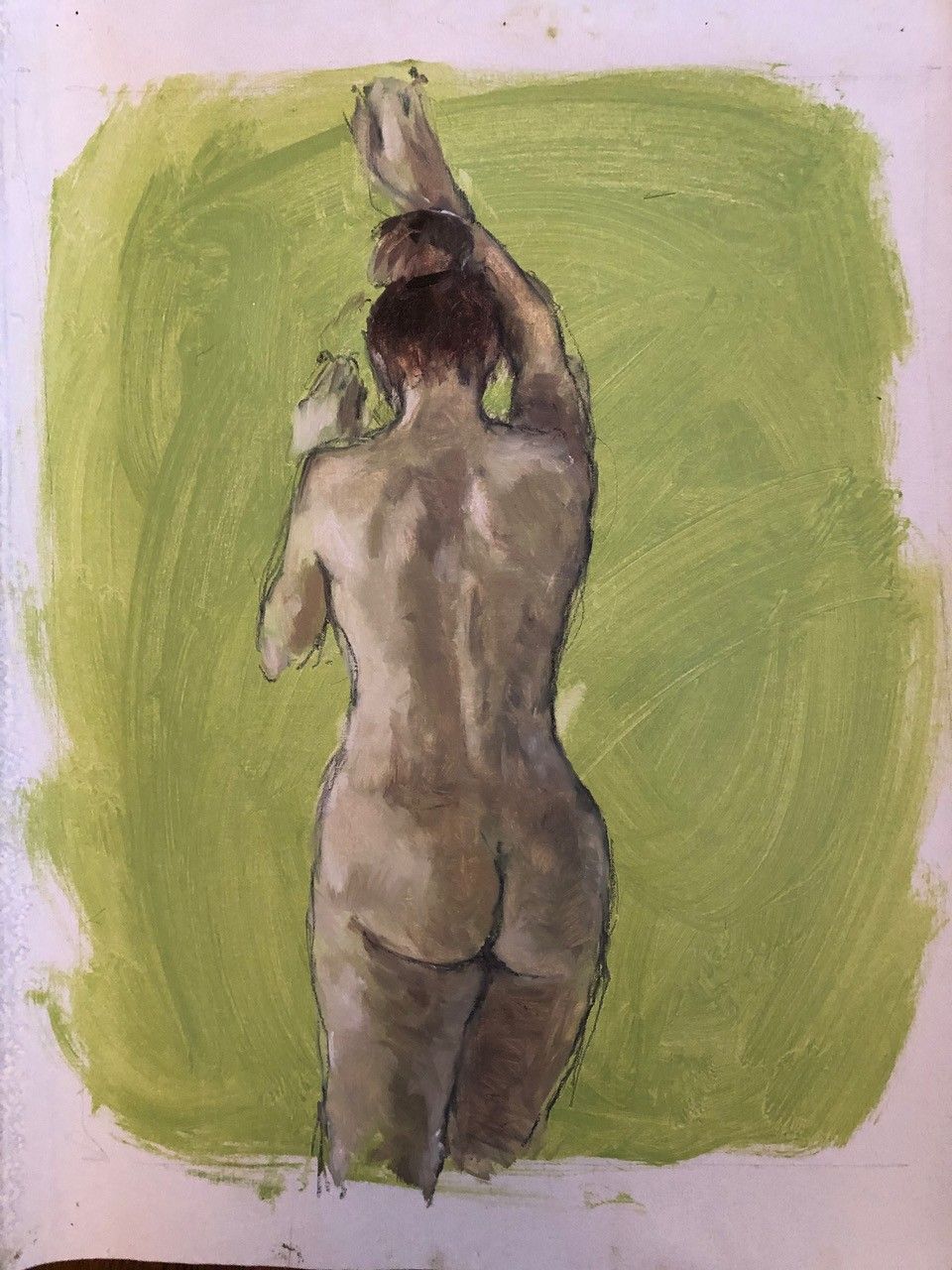 Nude in Lime by Gabrielle Moulding