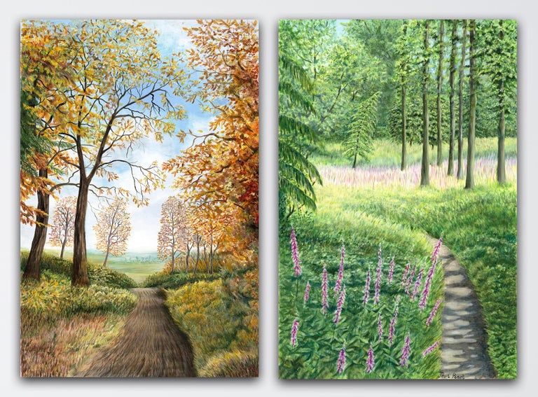 Foxglove Walk and Bagley Woods View by Jane Peart
