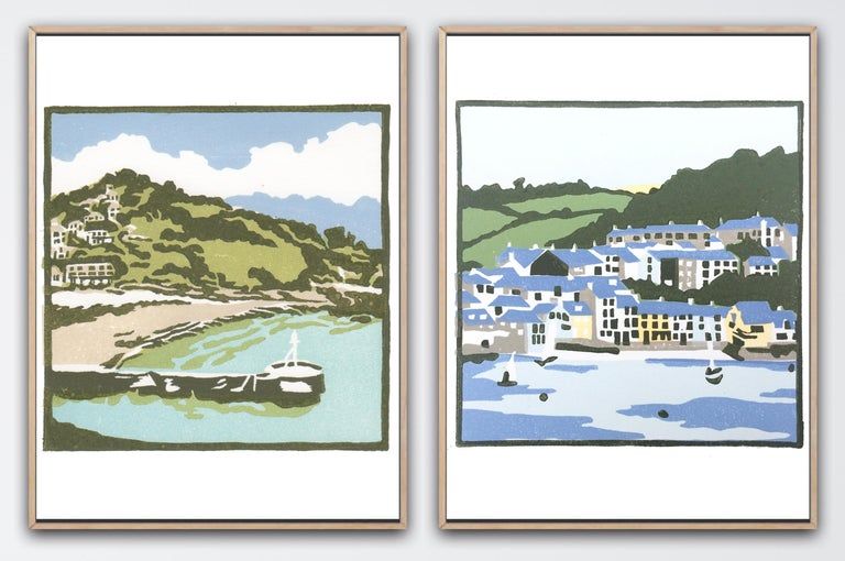 A Bay in Cornwall and A Cornish Village by Fiona Carver