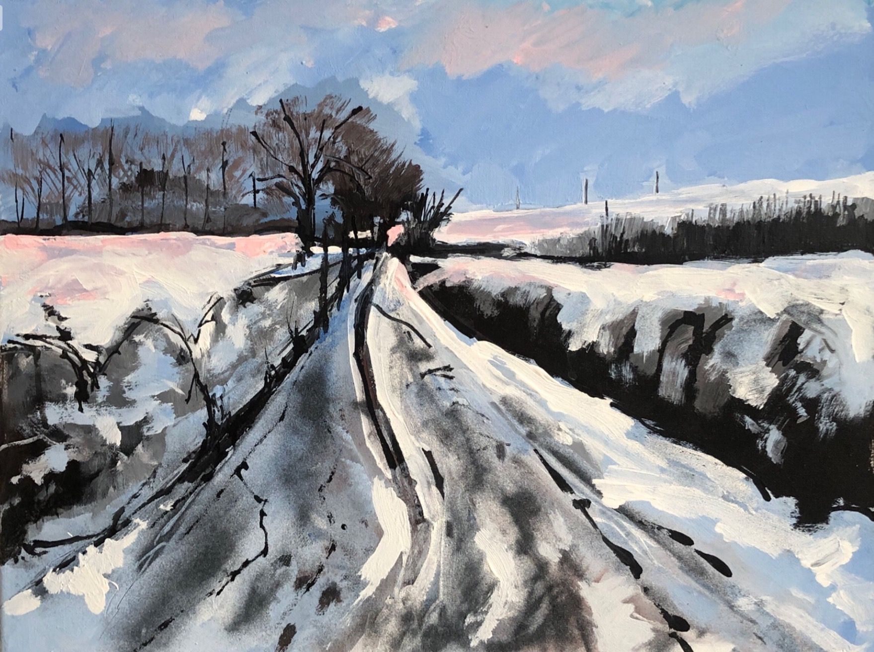 Winter Landscape. by Maggie LaPorte-Banks