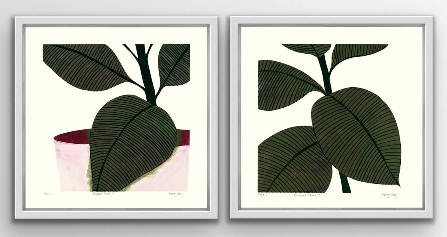 Rubber Plant II and Rubber Plant III by Kerry Day