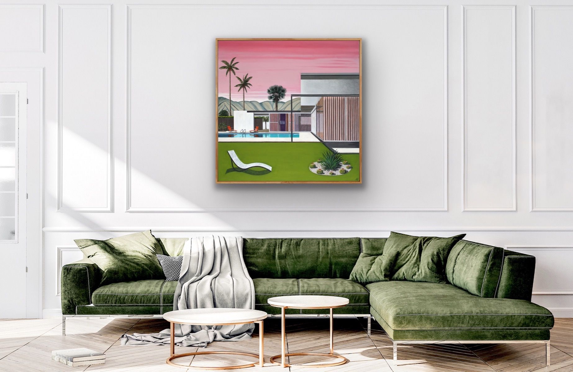 Pink Sky Neutra House by Karen Lynn - Secondary Image