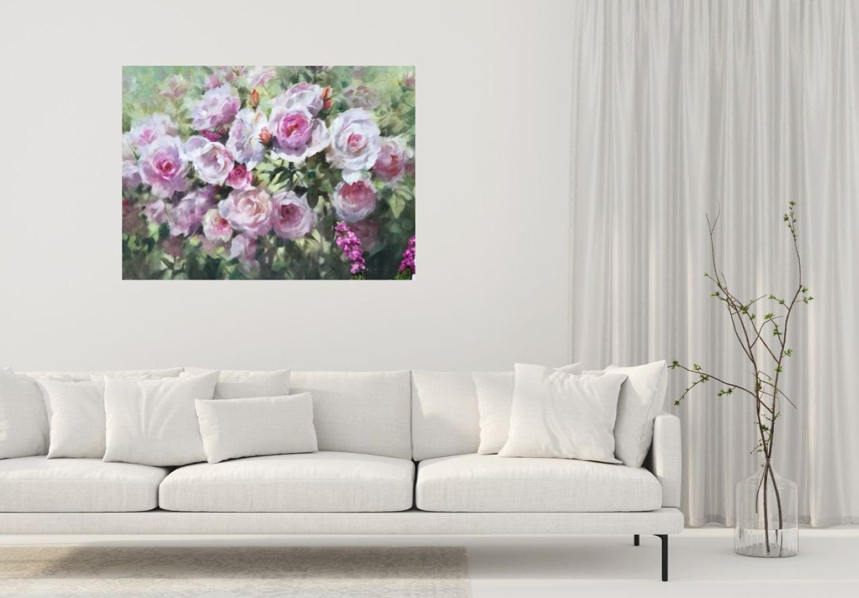 Pink Roses at Kew, by Trevor Waugh - Secondary Image