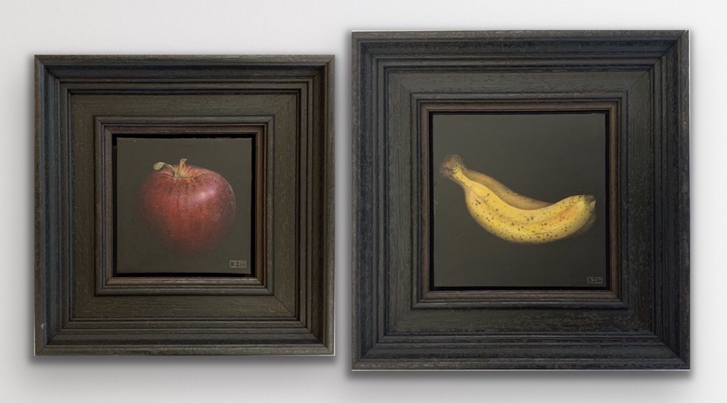 Deep Red Apple and Yellow Banana by Dani Humberstone
