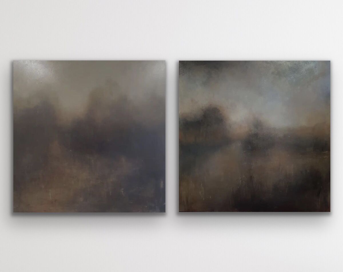 Untitled 16 and Untitled 7 (Diptych) by Philippa Anderson
