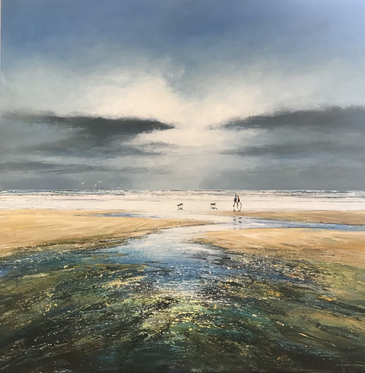 A Walk at Low Tide by Michael Sanders