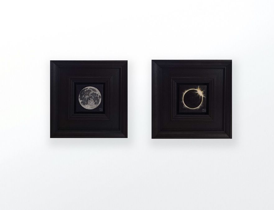 Diptych of Sun and Moon by Dani Humberstone