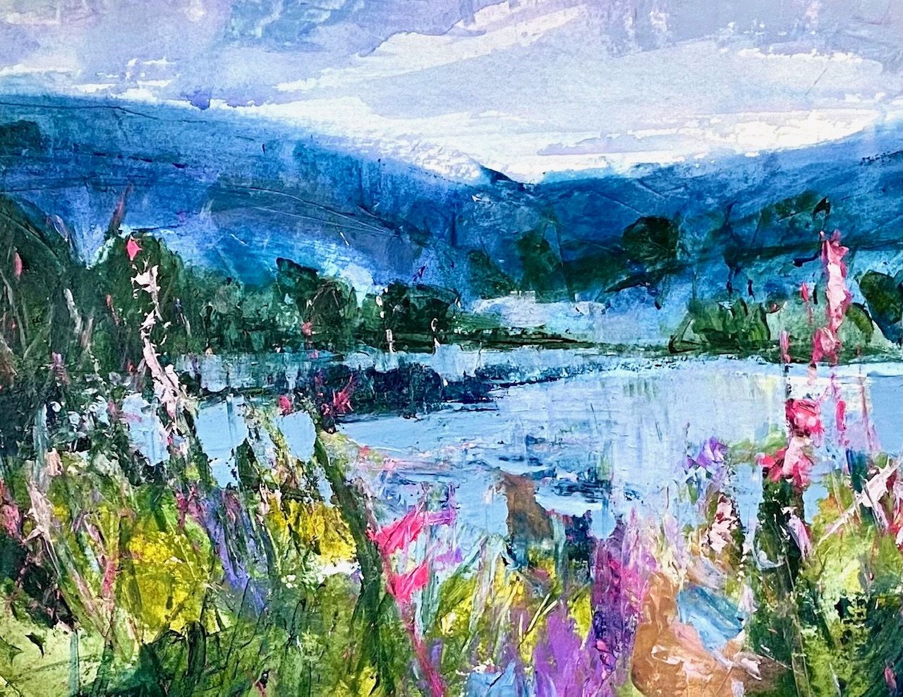 Wild Flowers by the Loch by Natalie Bird