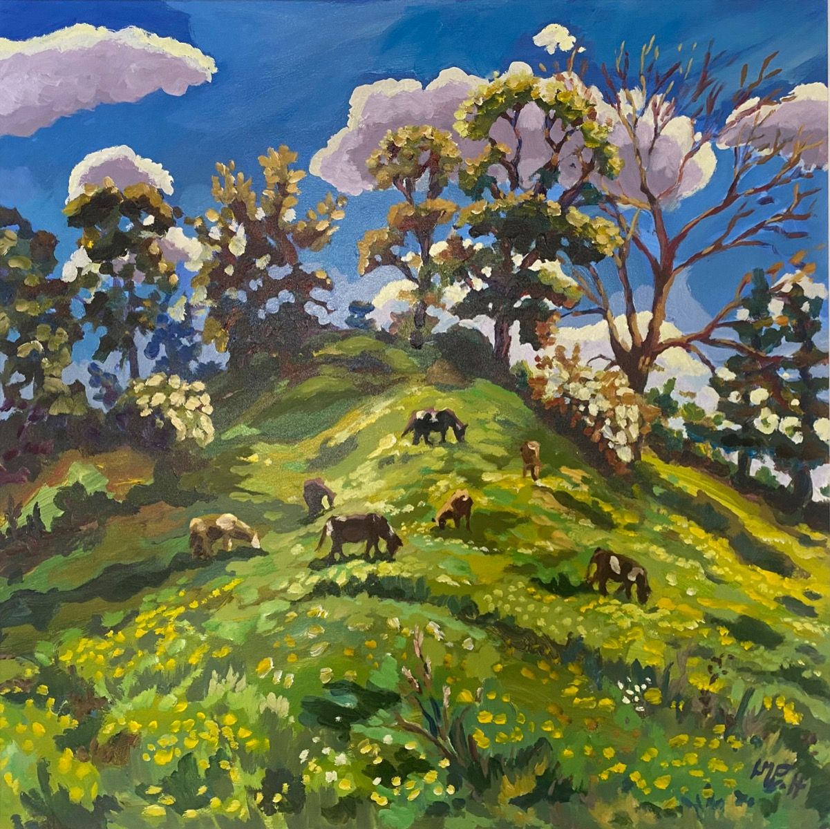 Grazers on the Motte and Bailey by Lucy Pratt