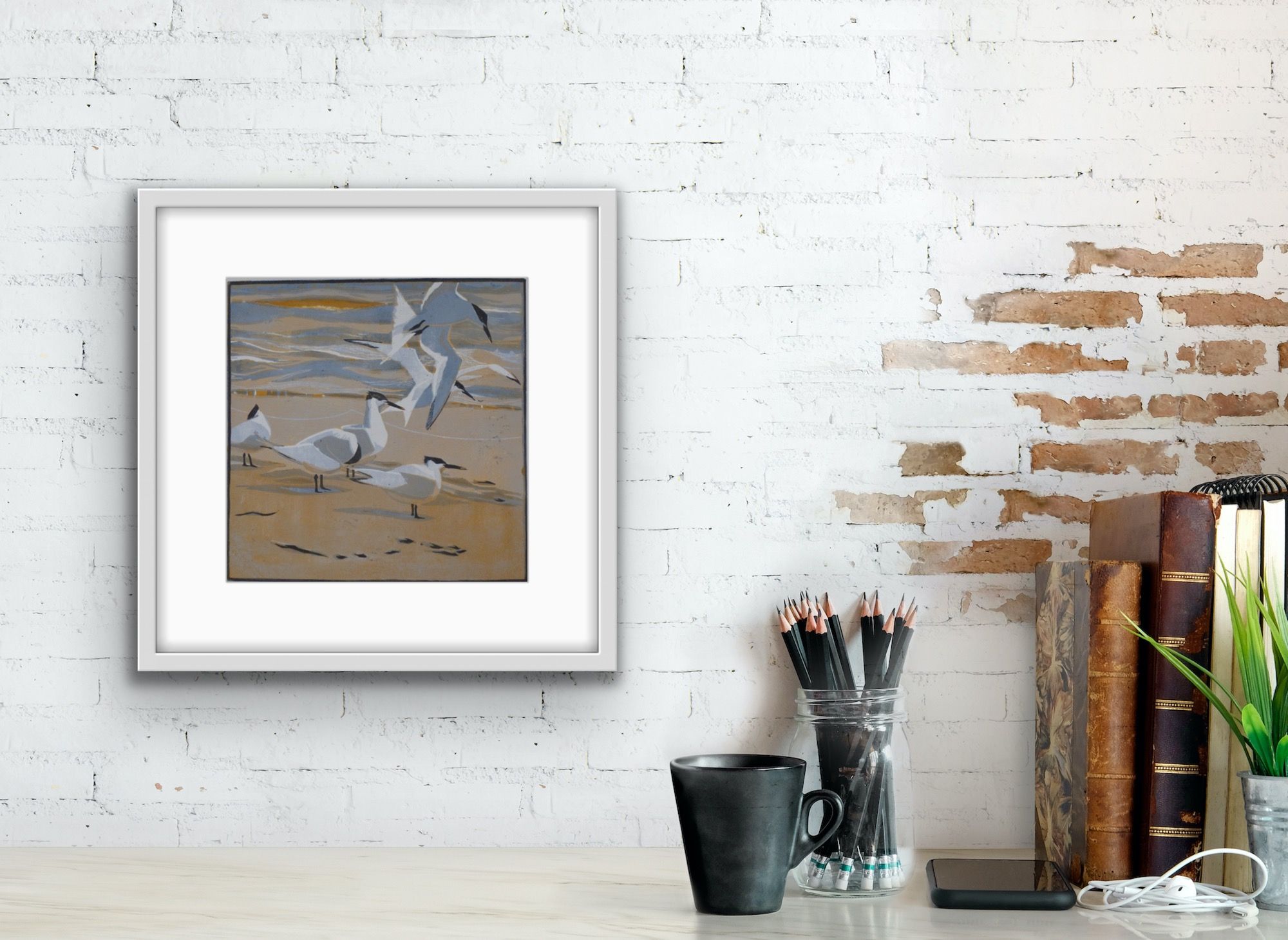Tideline Terns by Robert Greenhalf - Secondary Image