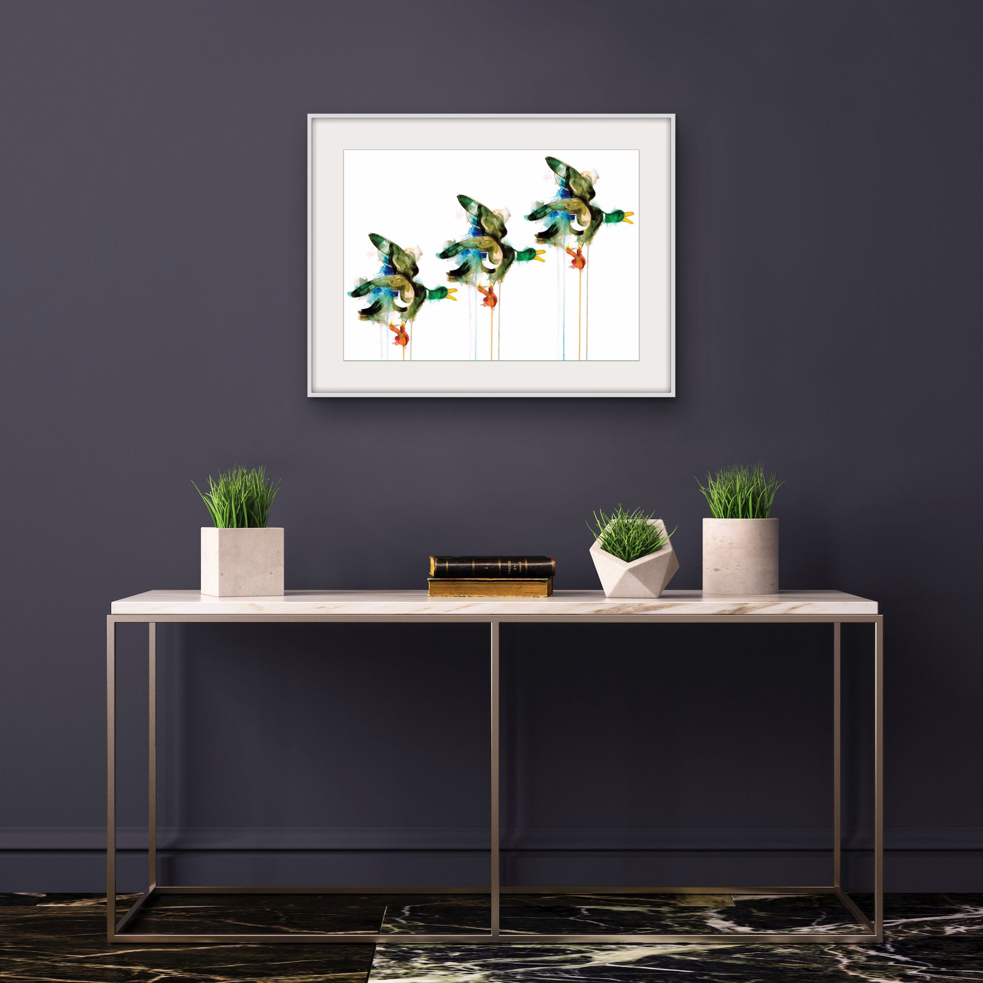 Three Flying Ducks by Gavin Dobson