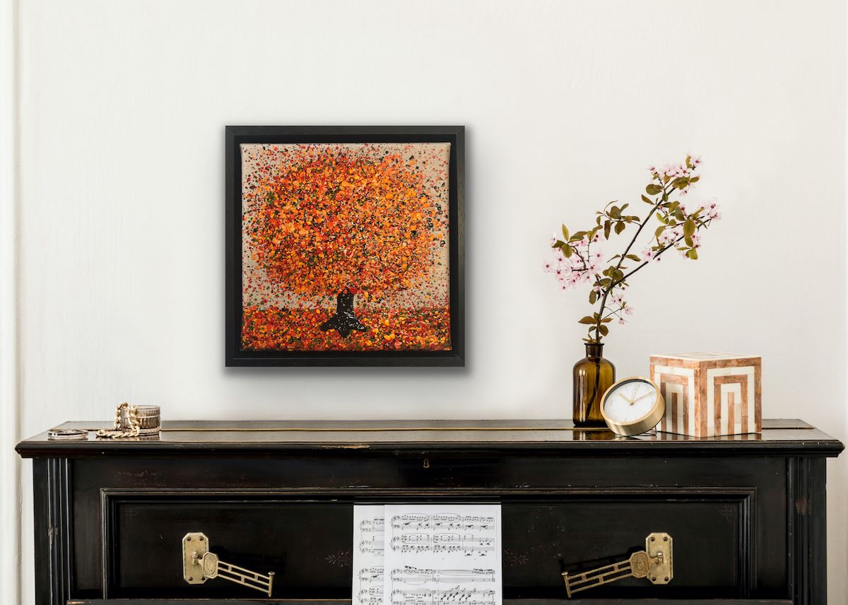 Little Autumn on Linen by Nicky Chubb - Secondary Image