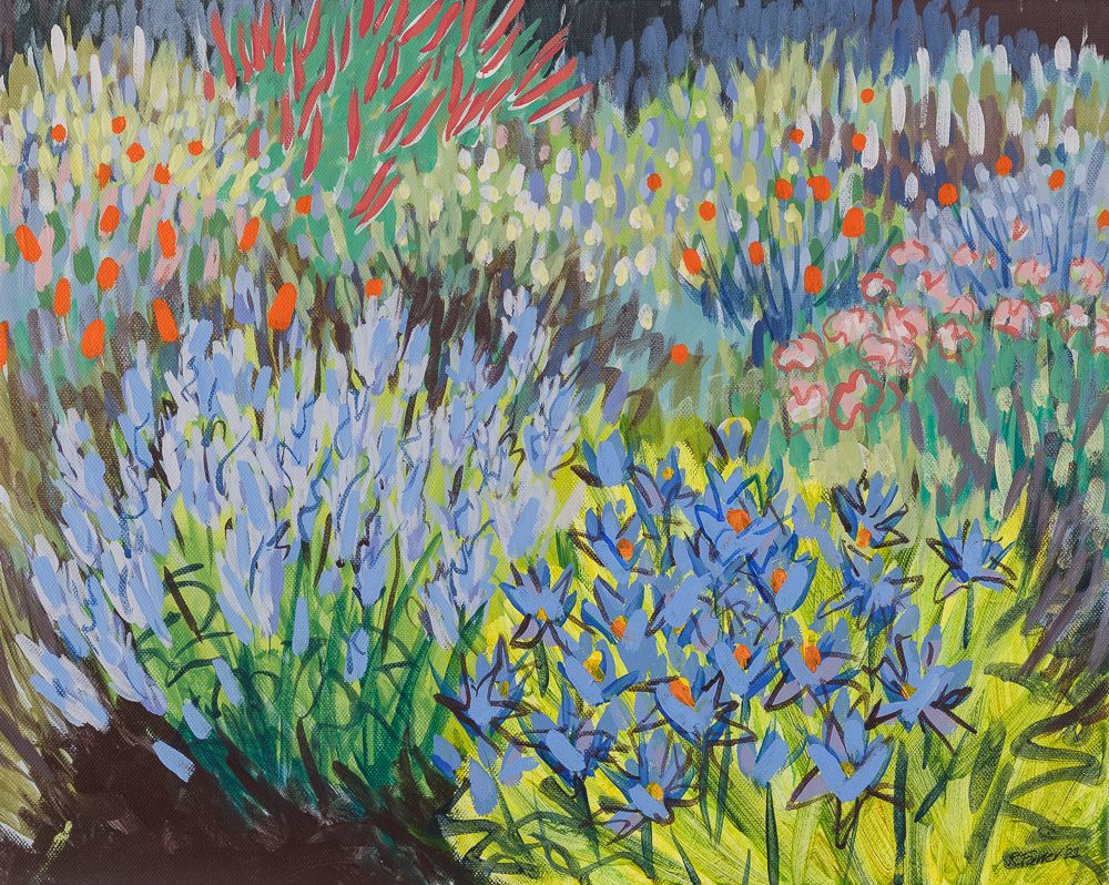 Irises by Rosemary Farrer