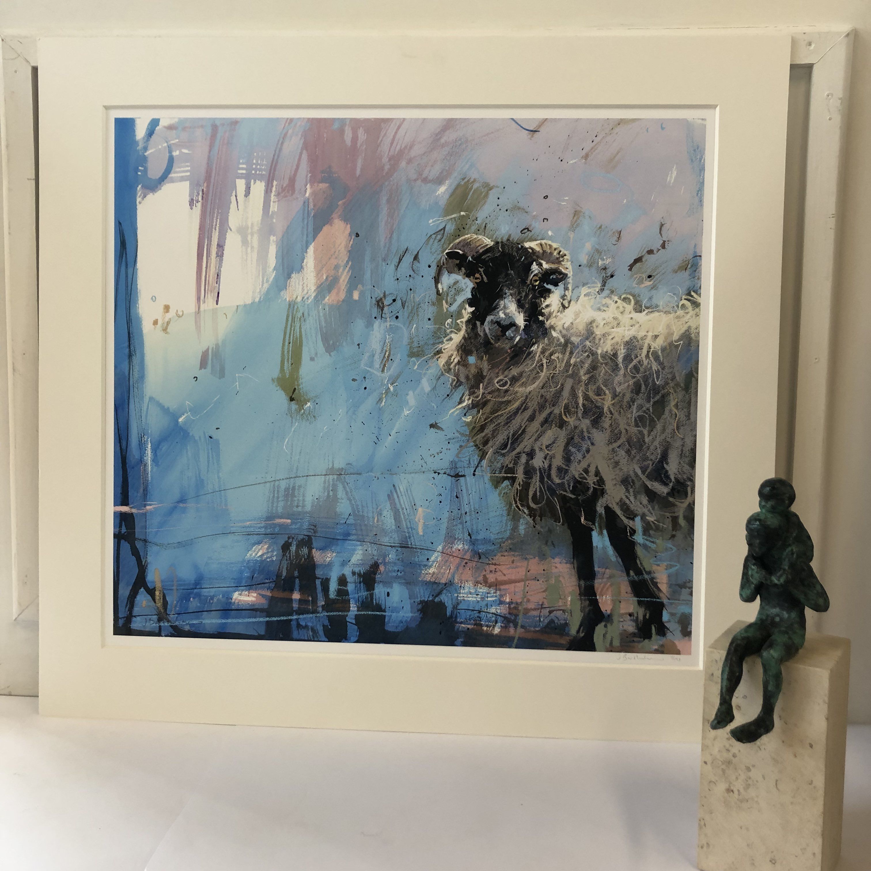 Ewe on Blue by James Bartholemew - Secondary Image
