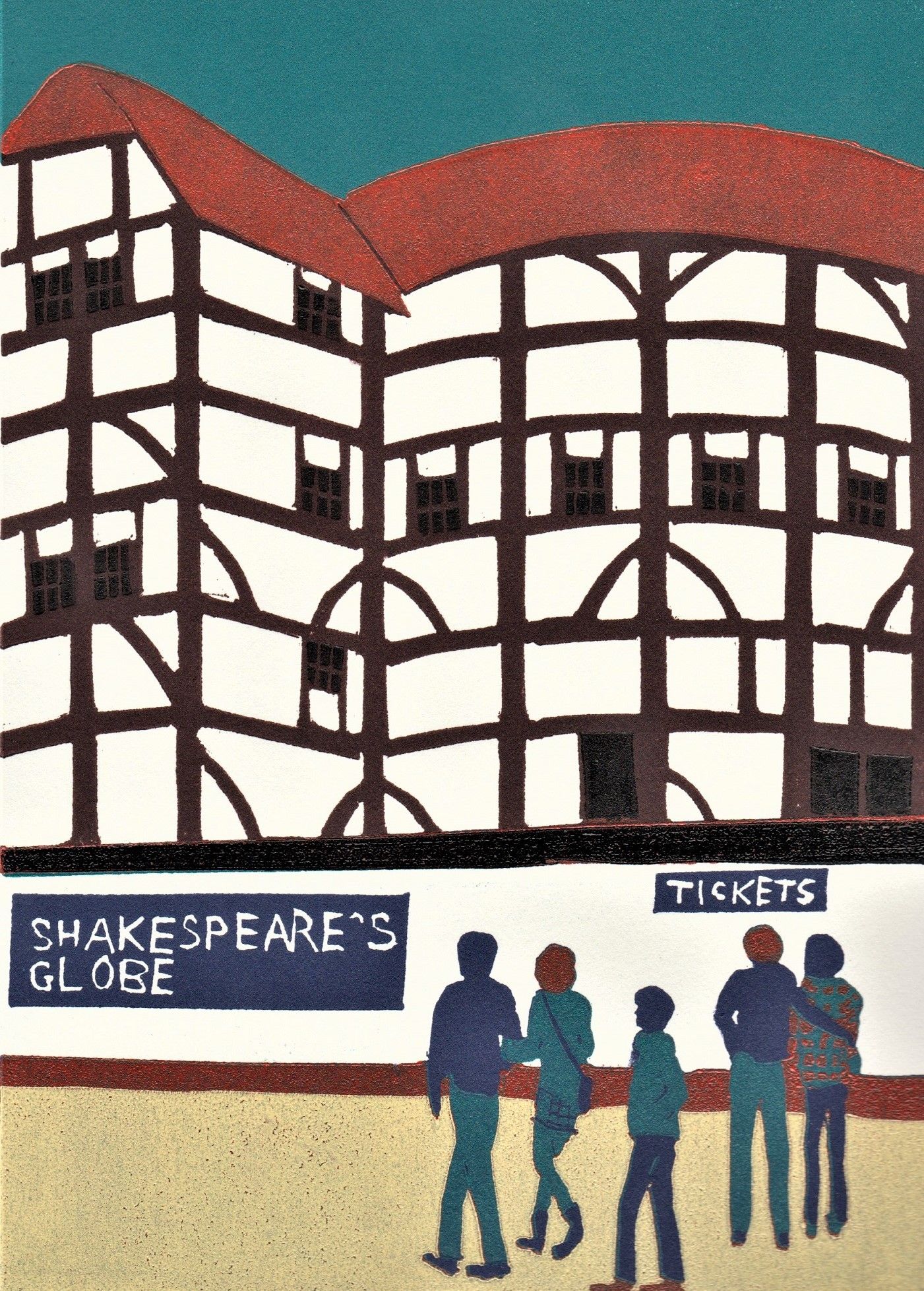 The Globe Theatre by Jennie Ing