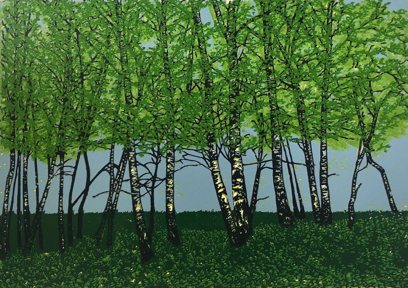 Summer Birches by Jennifer Jokhoo