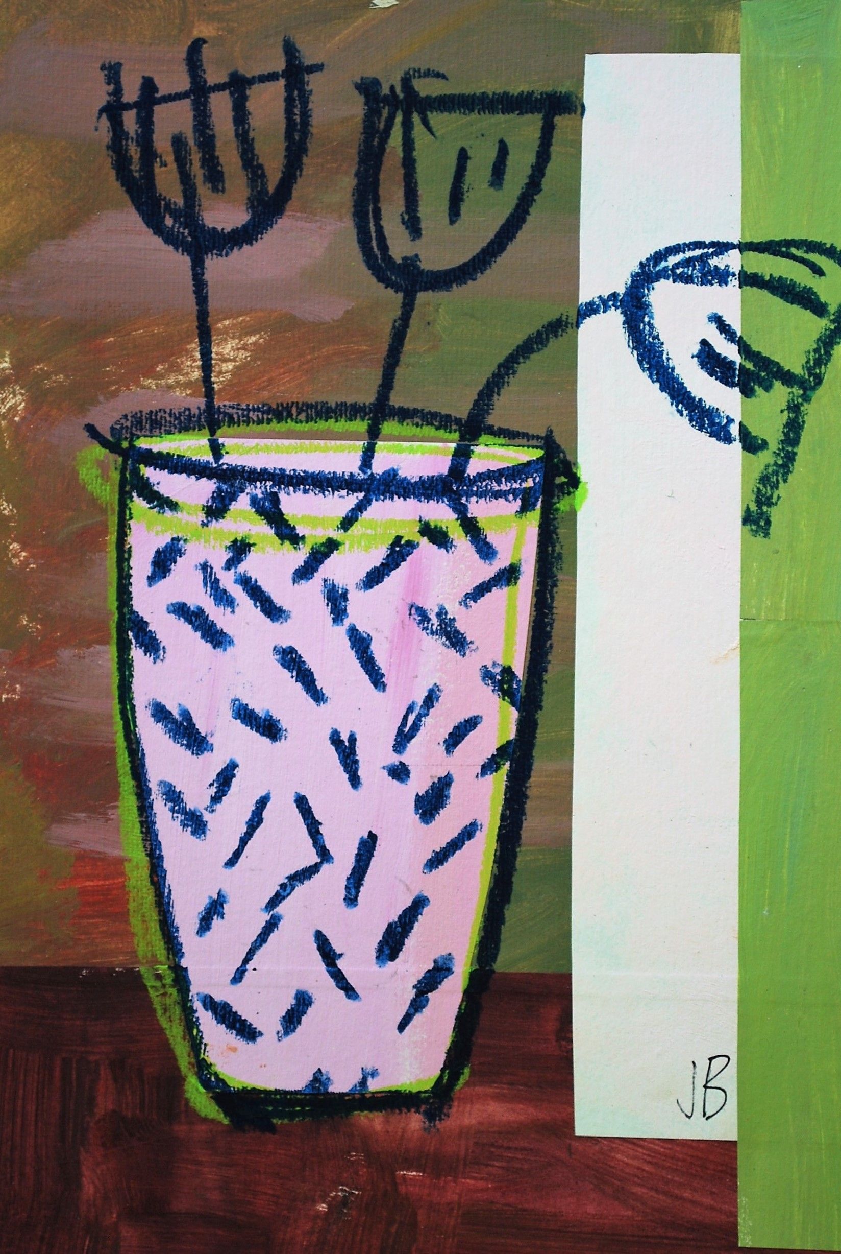 Memphis Vase and Lilac by Jenny Balmer