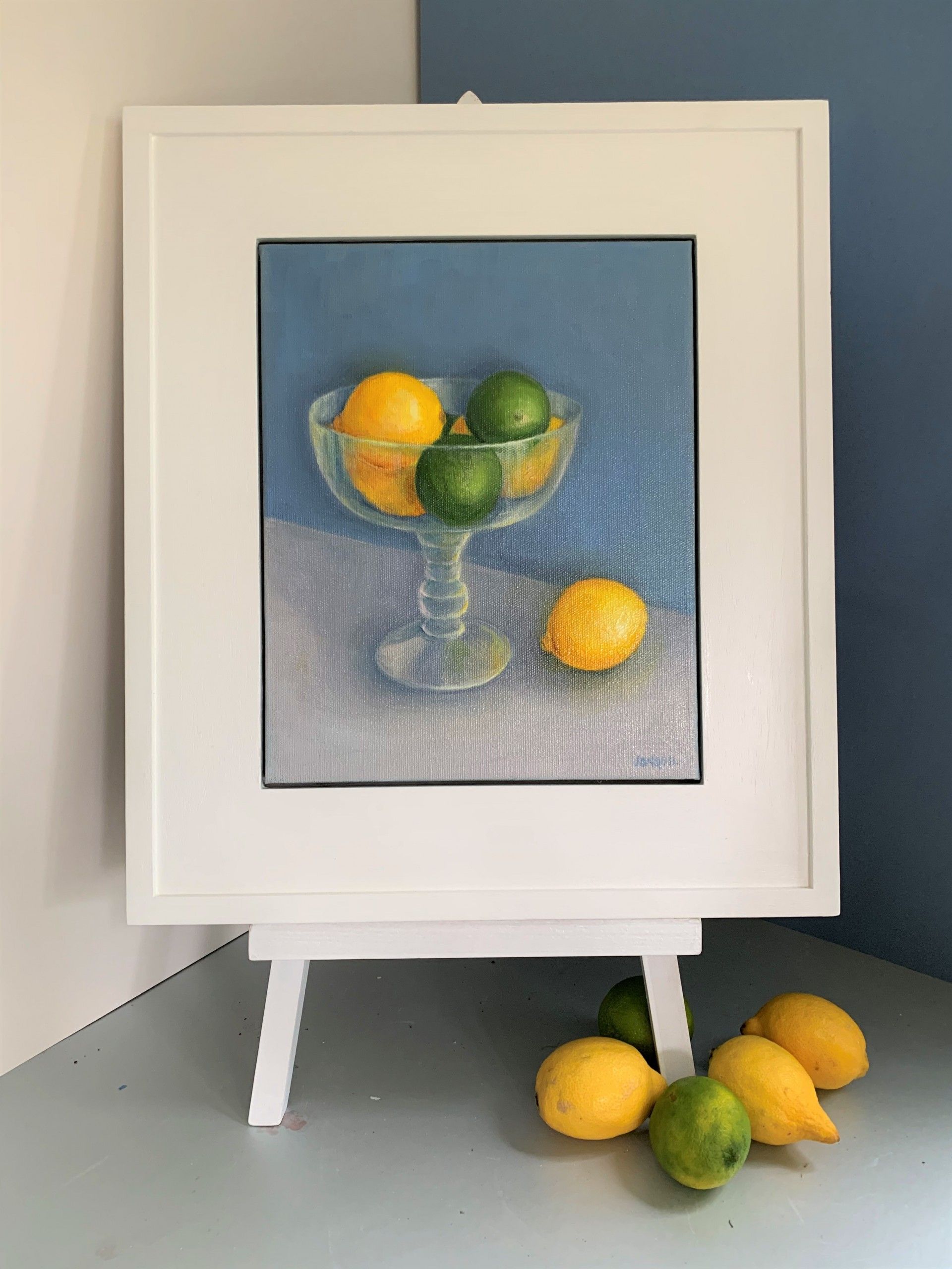Lemons and Limes in Glass Bowl by Jonquil Williamson