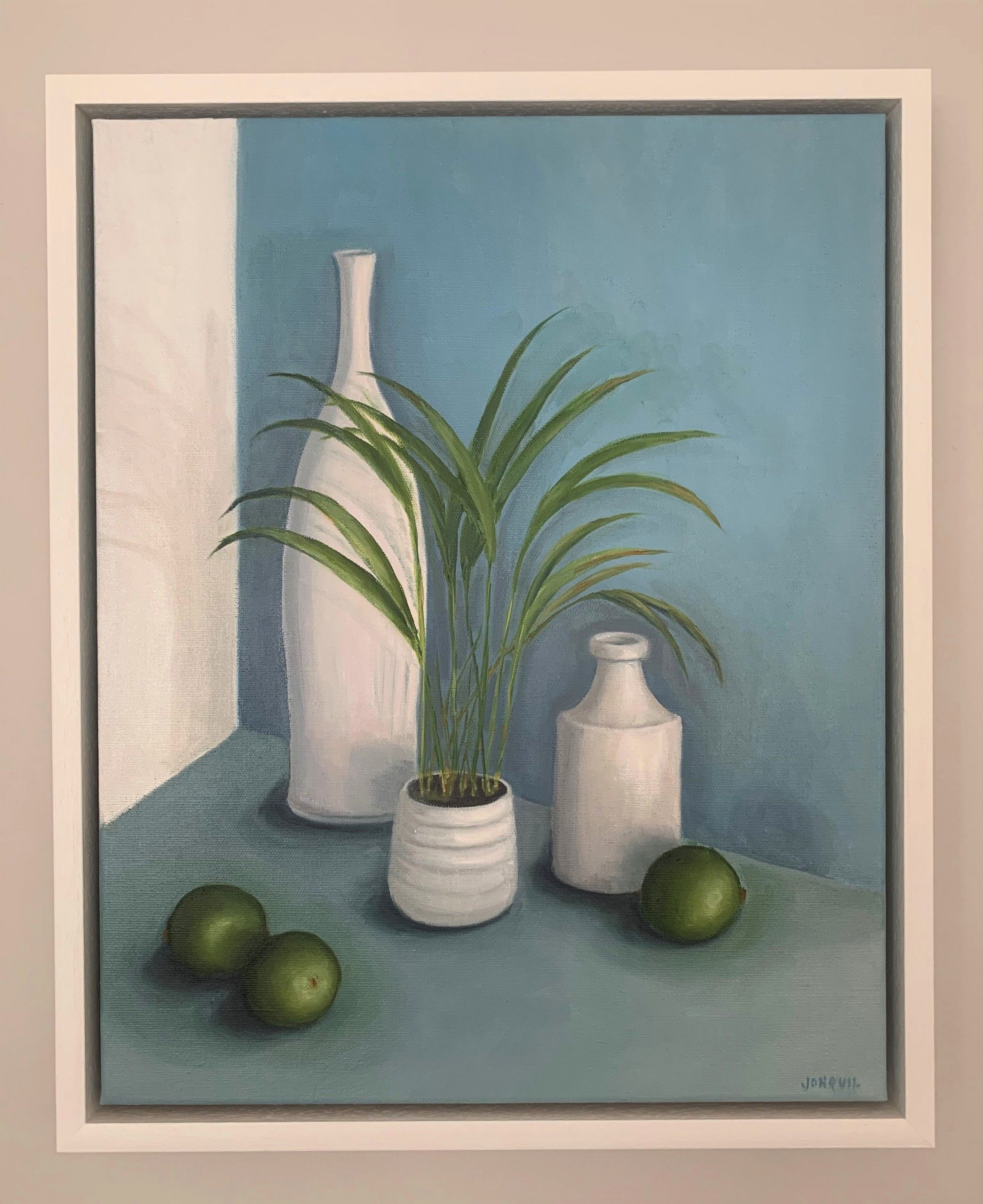 Pots with Limes and Plant by Jonquil Williamson