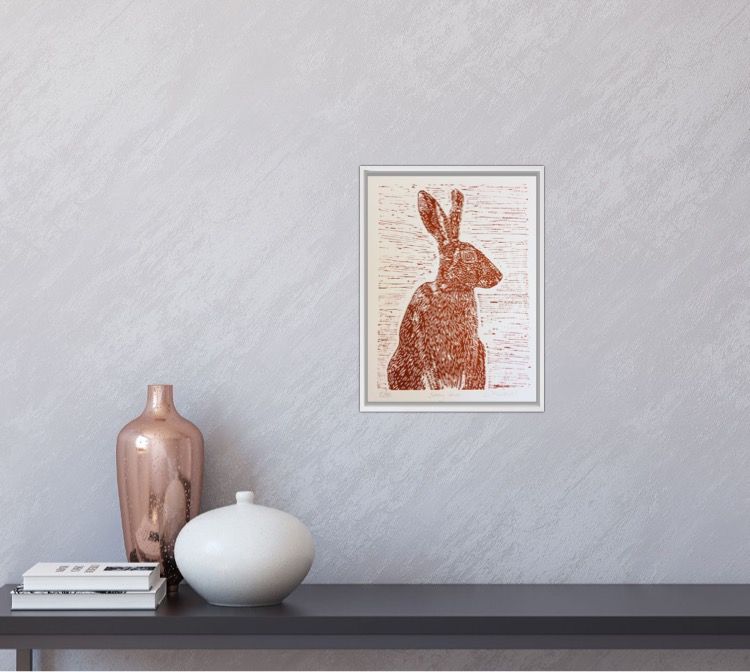 Sitting Hare by Joanna Padfield - Secondary Image