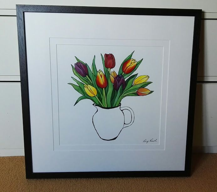 Jug of Tulips by Lucy Routh