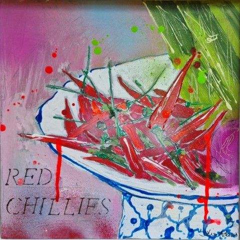 Red Chillies by Julia Adams