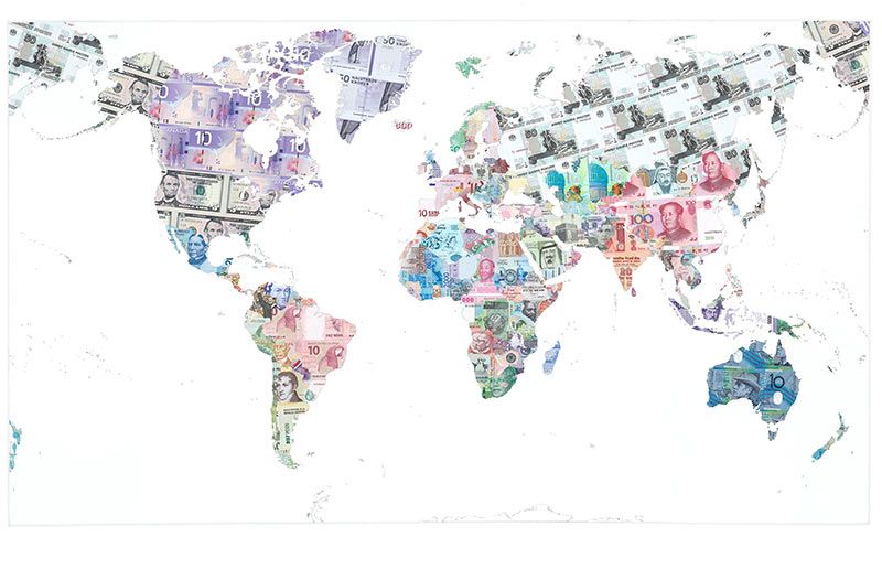 Money Map of the World by Justine Smith