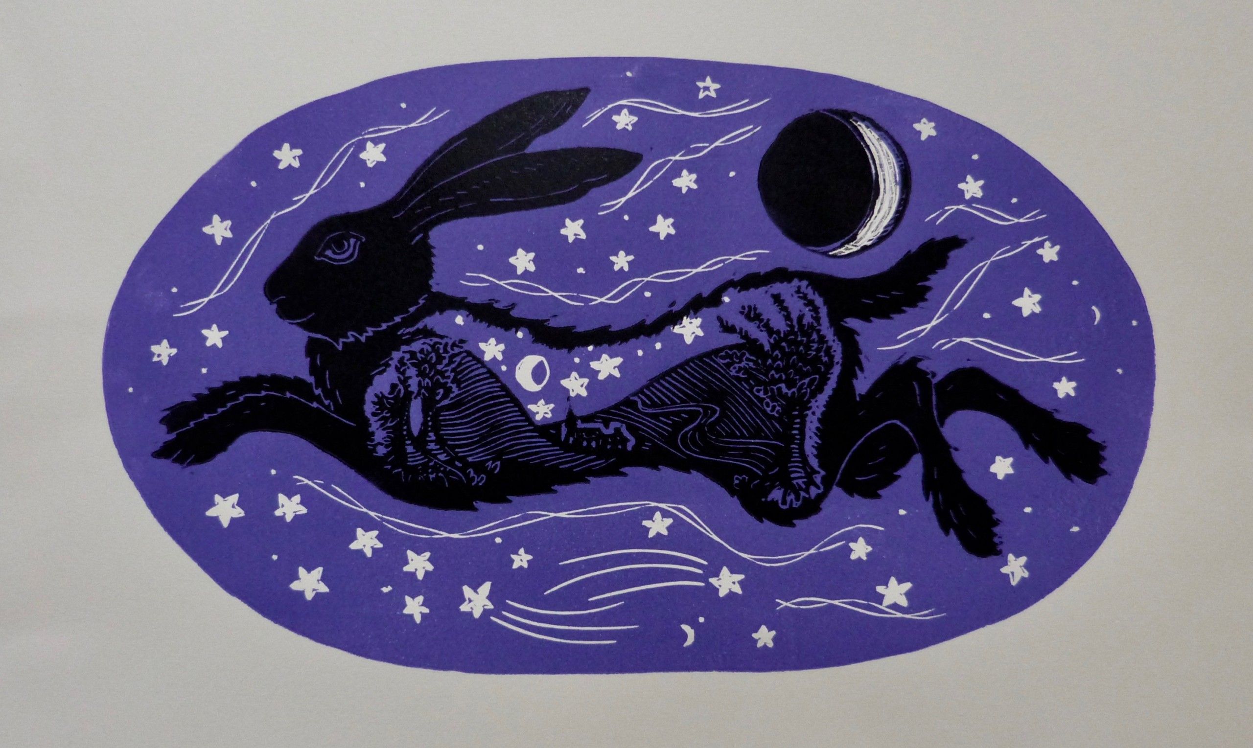 Leaping Hare by Kate Willows