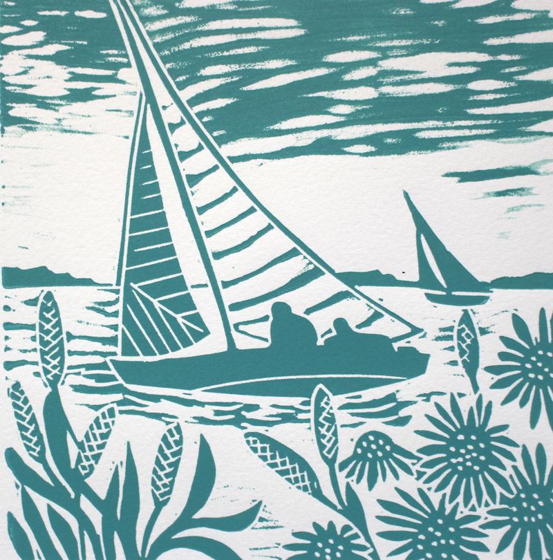 Brancaster Sails by Kate Heiss