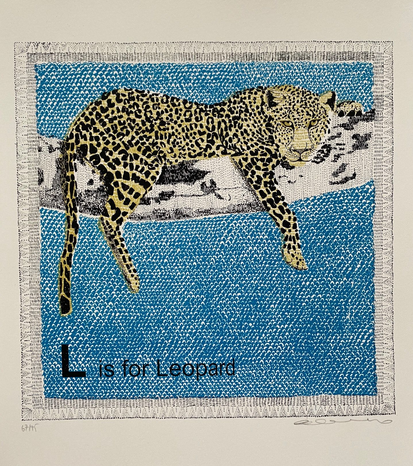 L is for Leopard (small) by Clare Halifax