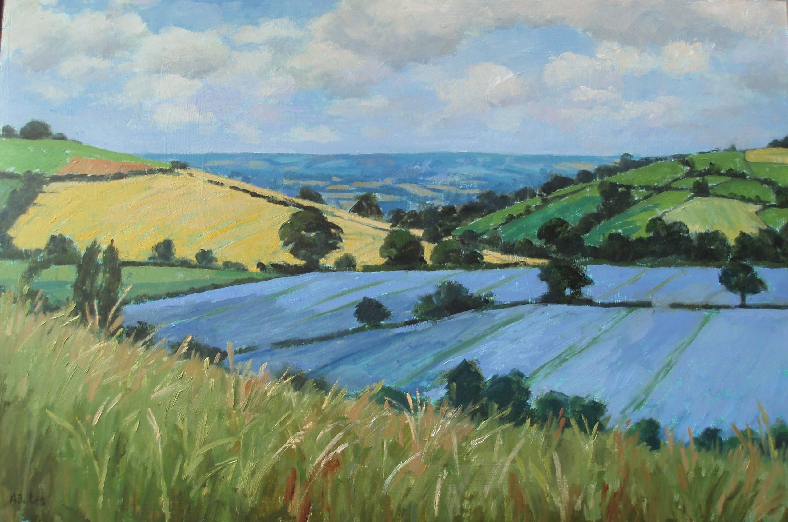 Landscape near Brailes II by Andrea Bates