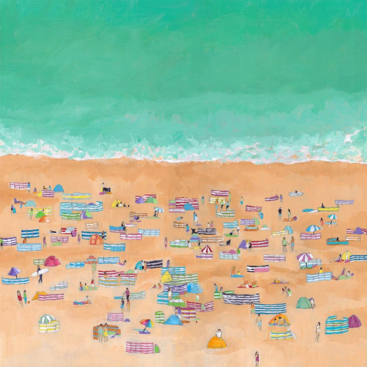 Windbreak Beach by Lenny Cornforth
