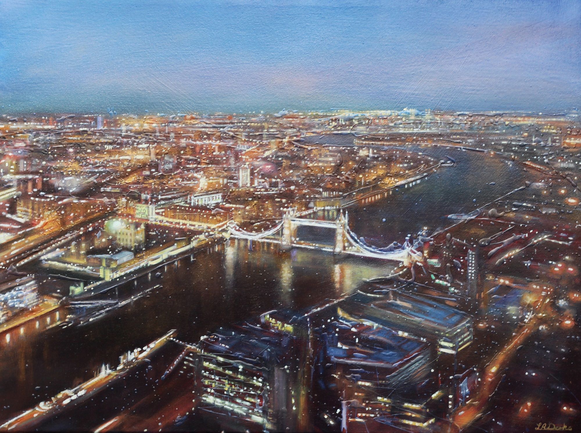 Tower Bridge from the Shard by Lesley Anne Derks