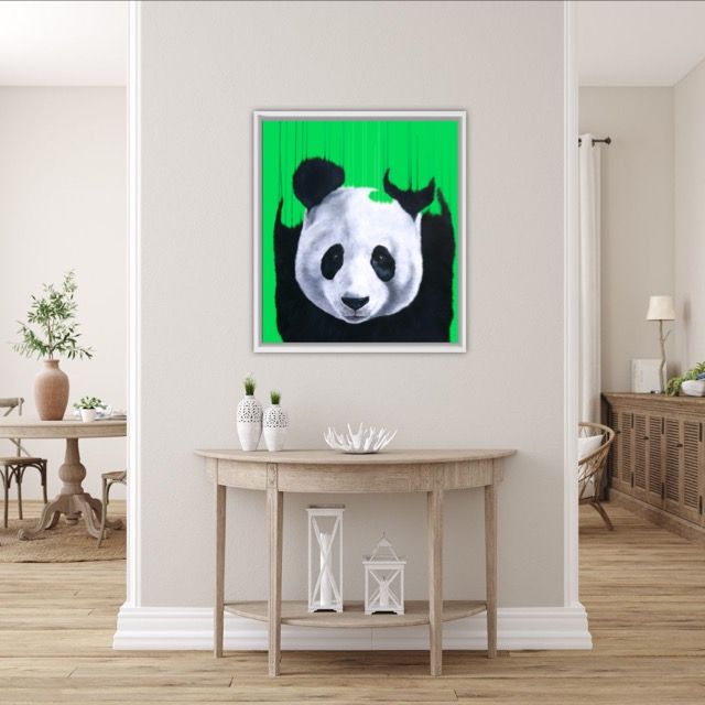 Pandamonium, Green by Louise Mcnaught - Secondary Image