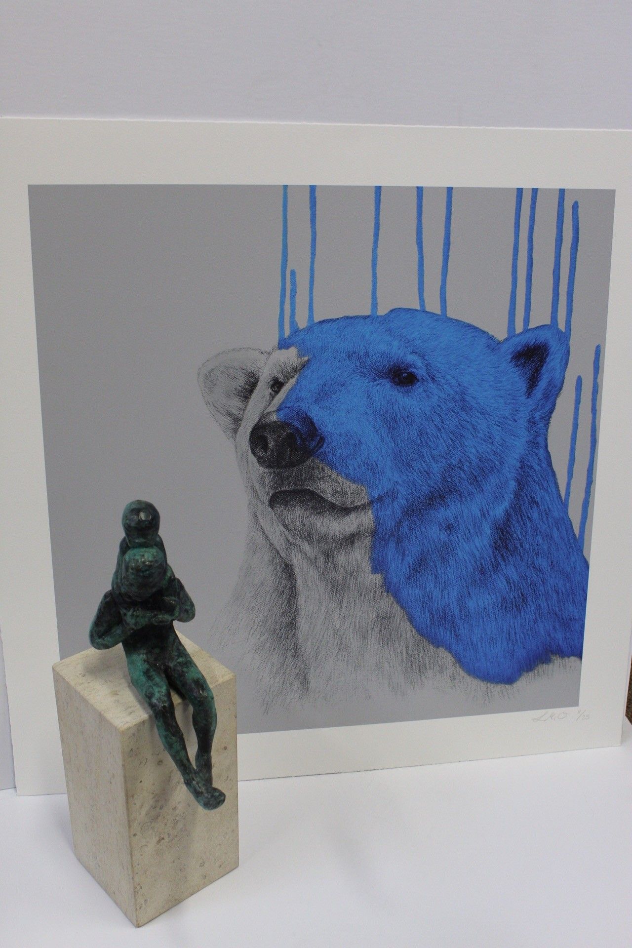 Hey There, Polar Bear - #Blue by Louise Mcnaught - Secondary Image