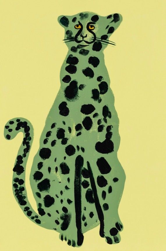 Green Cheetah by Lucie Sheridan