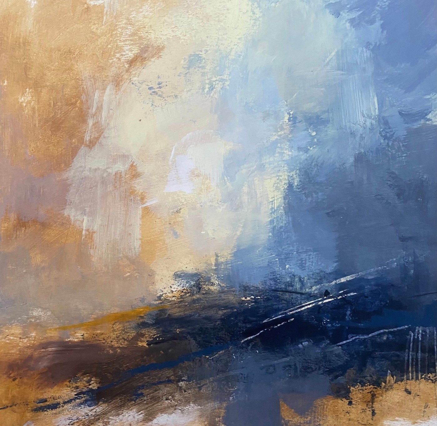 Low Clouds with Raw Umber by Luisa Holden