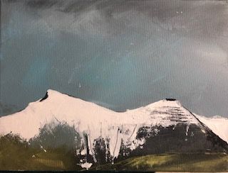 First snow on Pen-y-fan by Maggie LaPorte-Banks