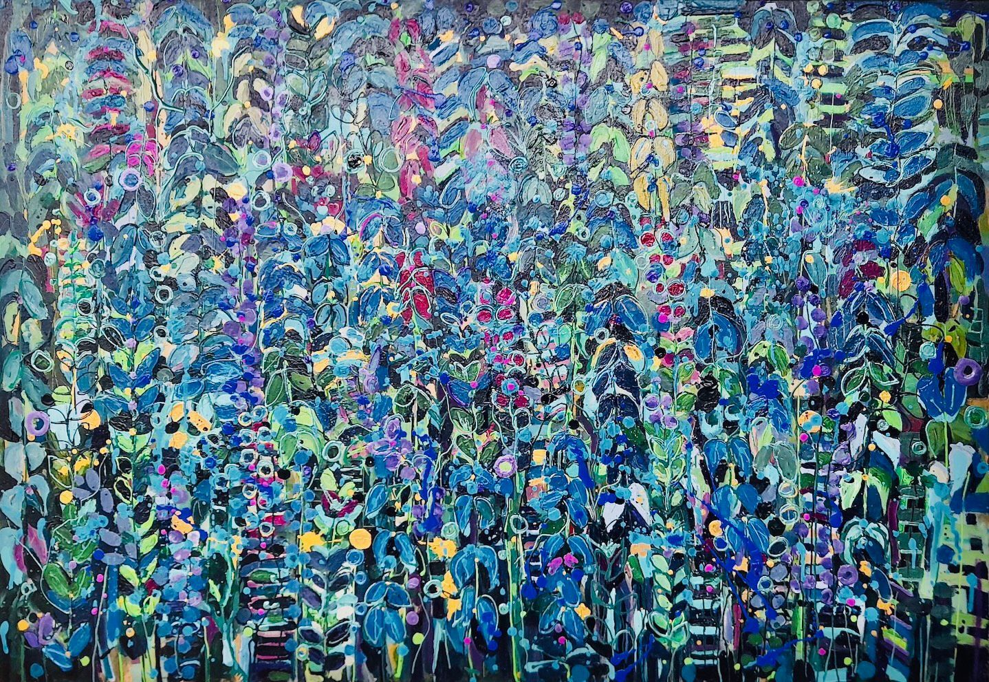 Purple and Blue Tangle by Catherine Ruth Church
