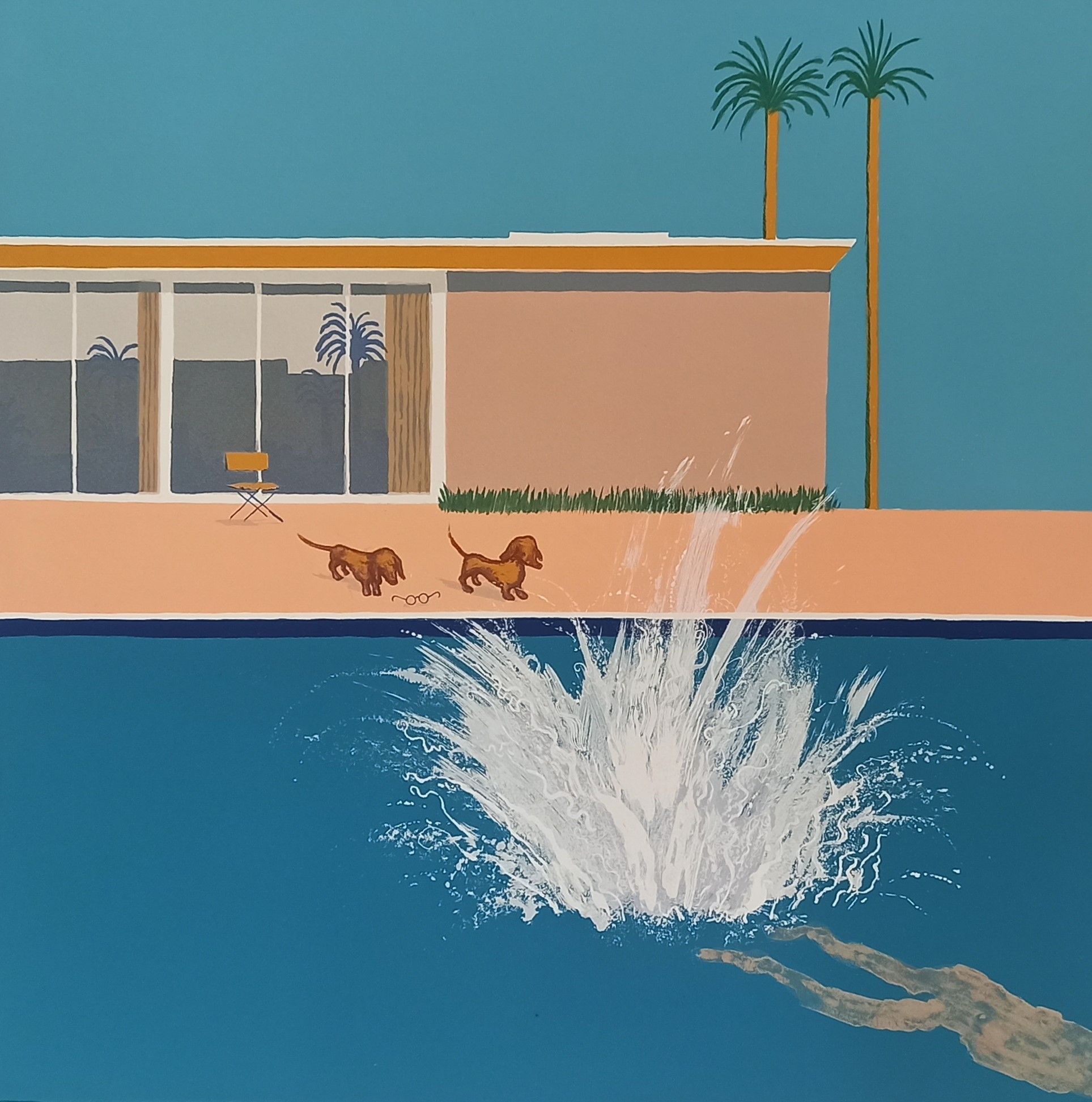 Hockney's Dogs - The Biggest Splash by Mychael Barratt