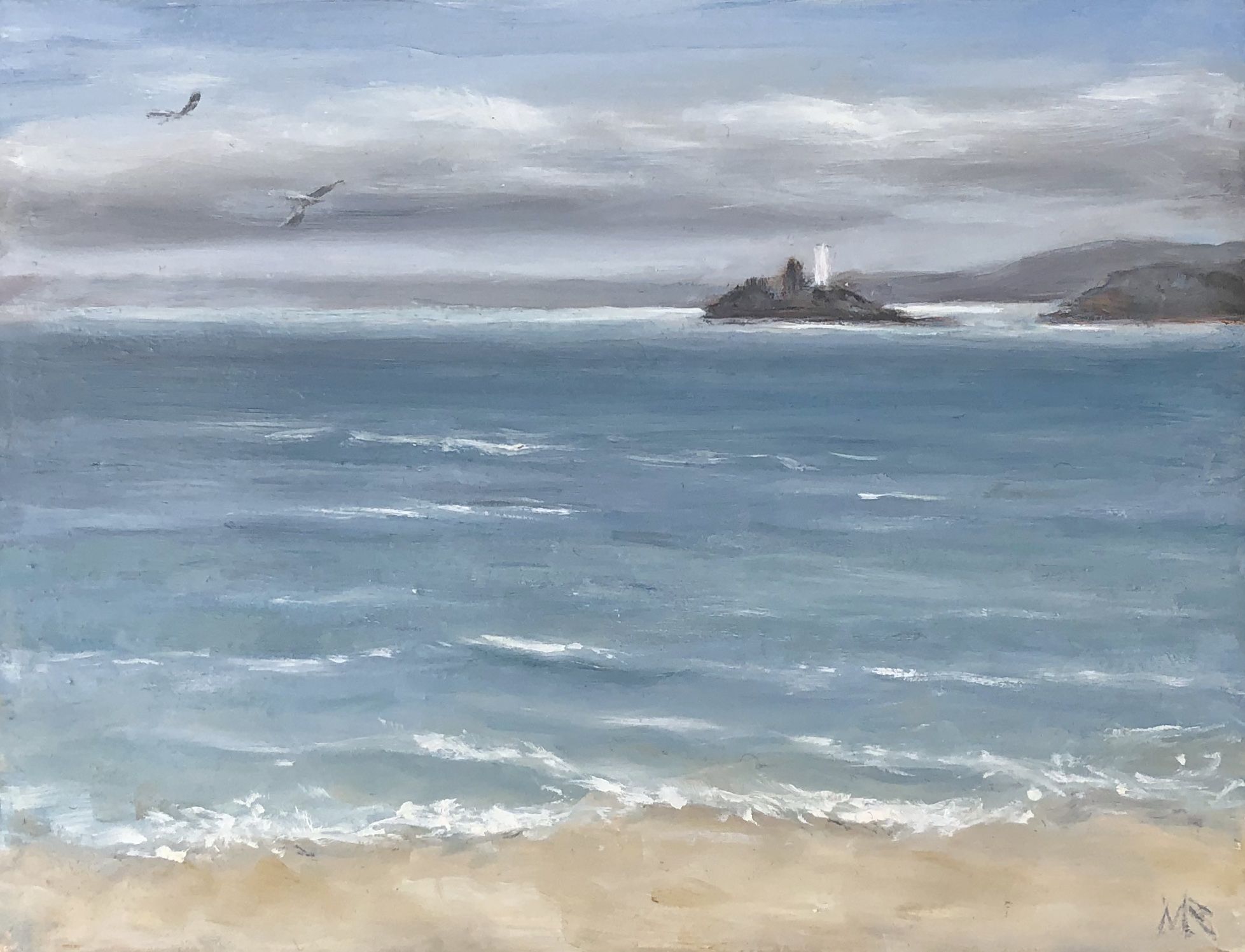 Godrevy Light by Marie Robinson