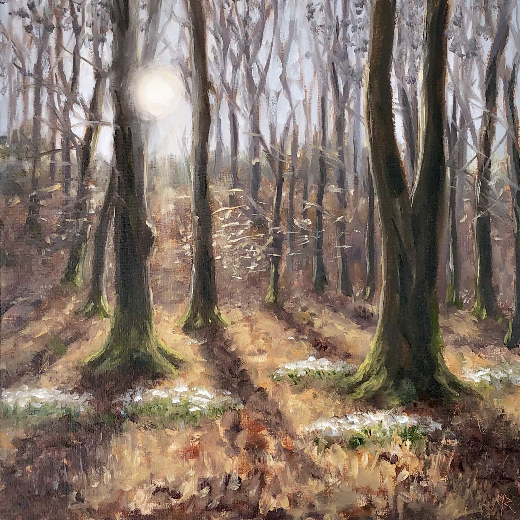Woodland Snowdrops by Marie Robinson