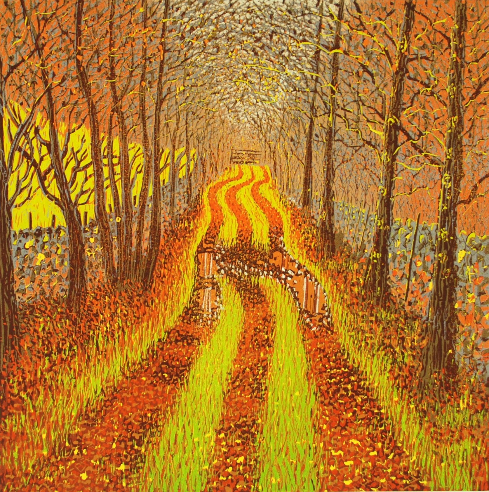 Autumn Lane by Mark A Pearce