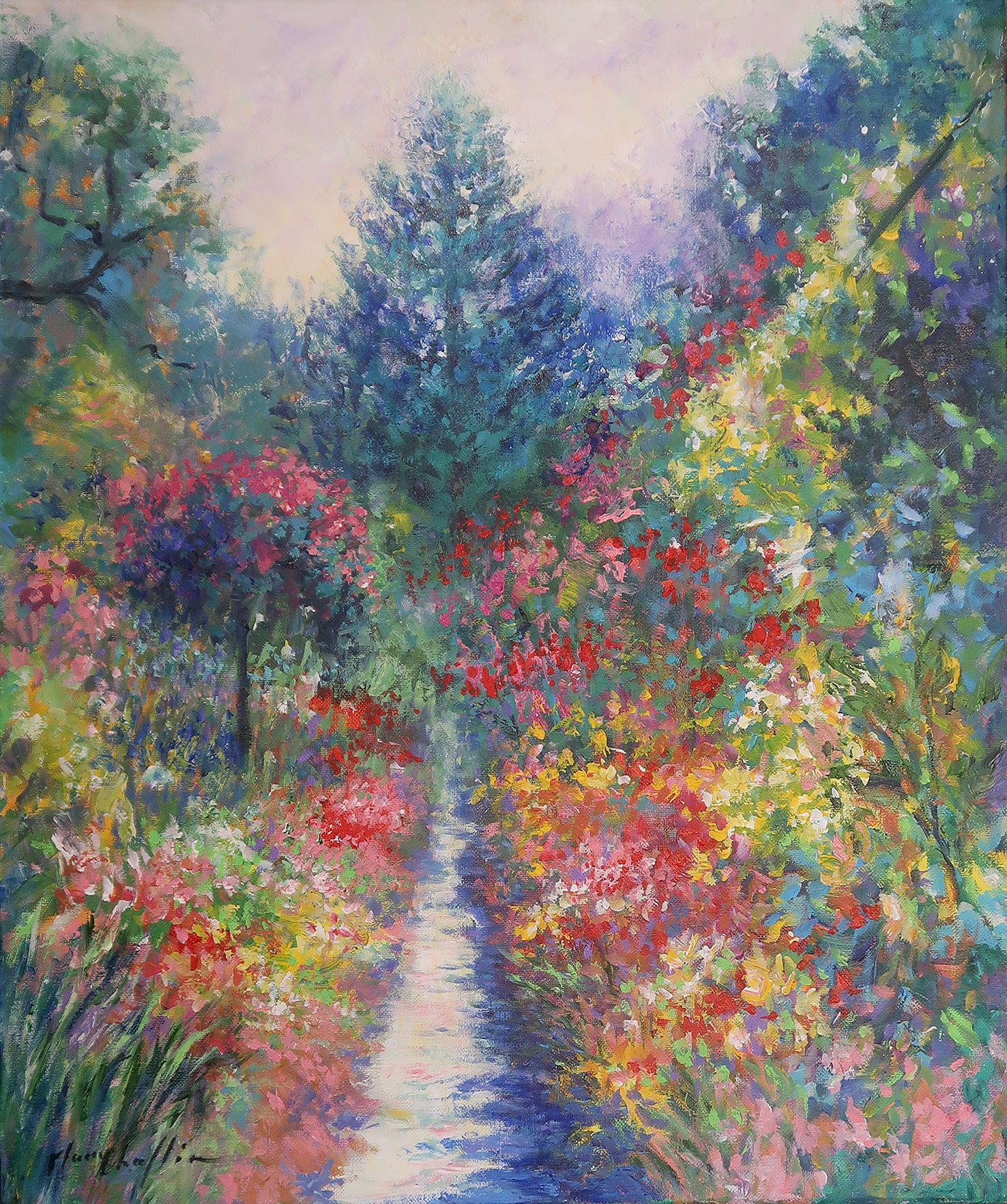 Rose Time at Monet's garden by Mary Chaplin