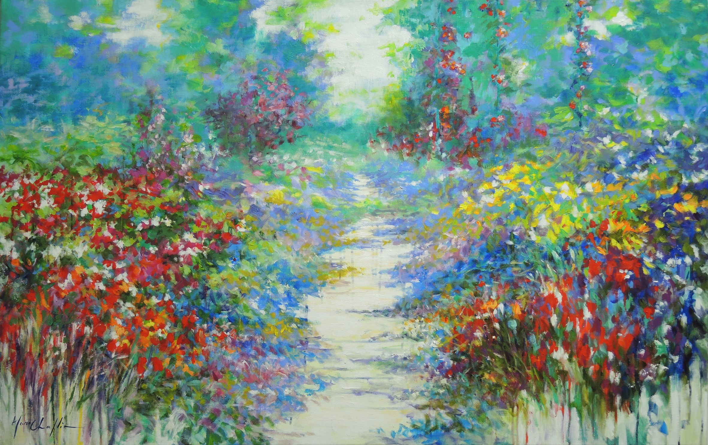 Summer walk in Giverny by Mary Chaplin