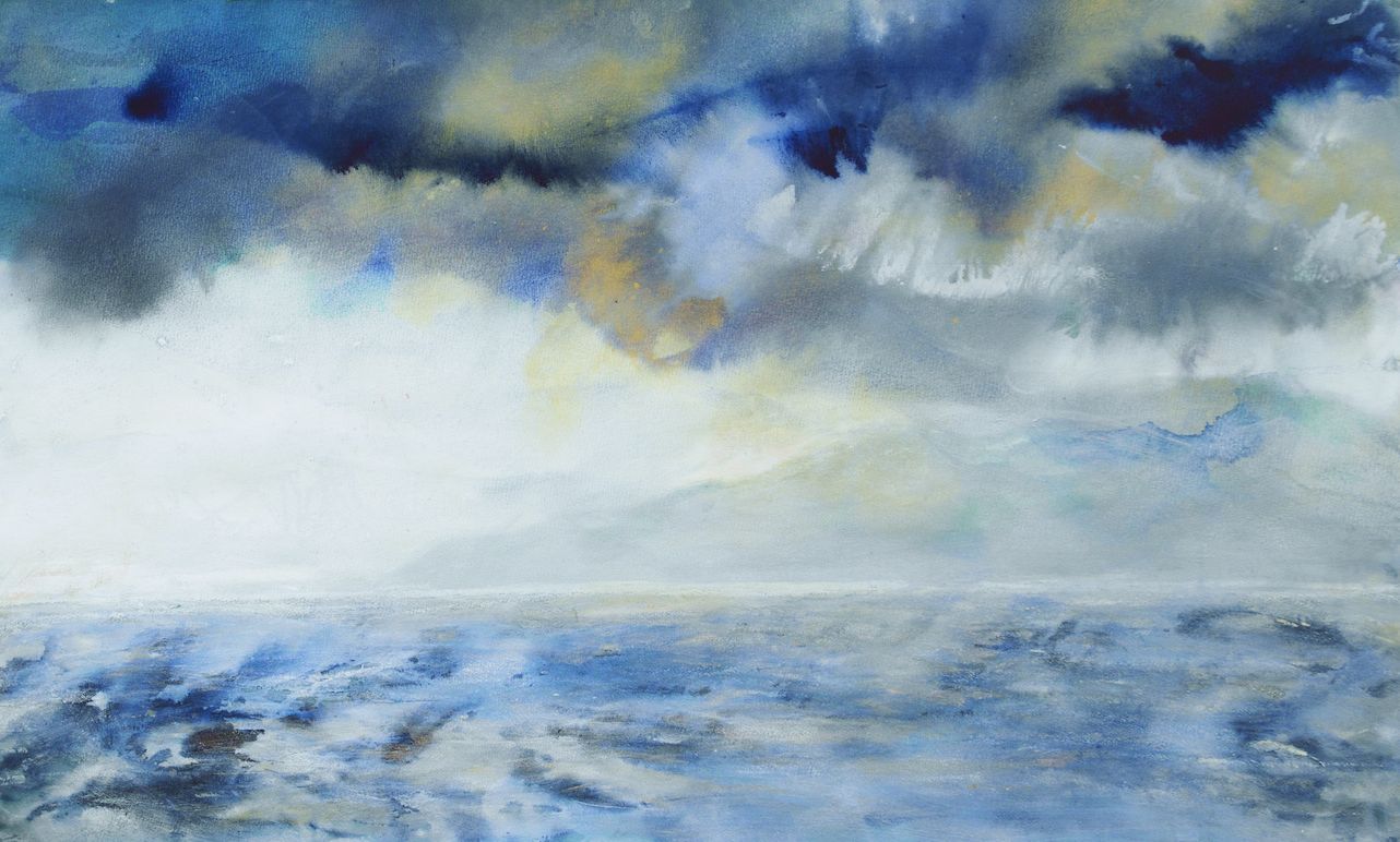 Rain storm approaching, Original Painting by Nicola Wiehahn