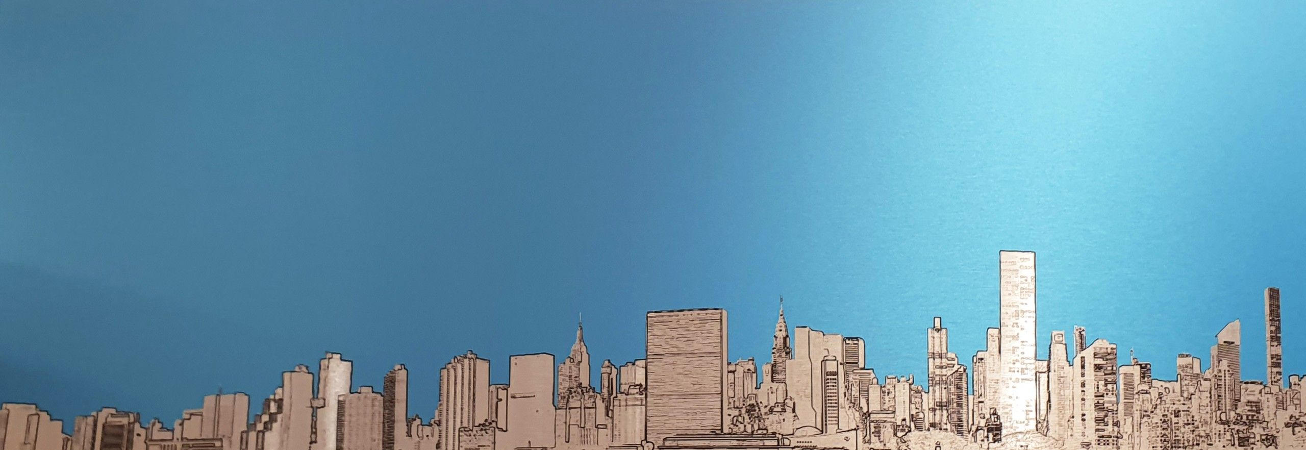 Manhattan Skyline by Michael Wallner