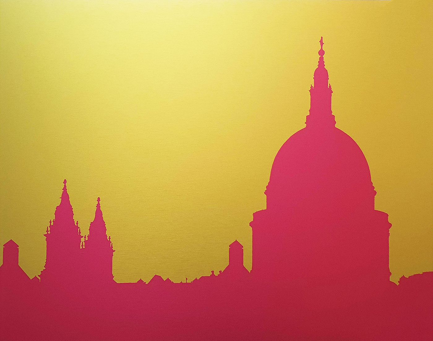 St Pauls, Pop Art Pink by Michael Wallner
